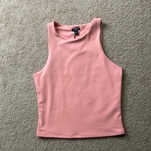 Coral body contour express crop top